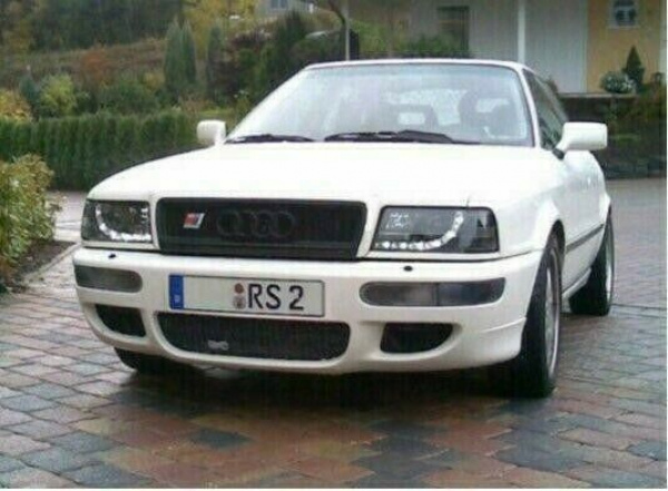 LED Tagfahrlicht Design Scheinwerfer für Audi 80 B4 91-96 schwarz